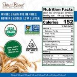 Organic Whole Grain Rye Flour - 25 Pounds