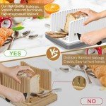 Adjustable Bread Slicer with Crumb Tray
