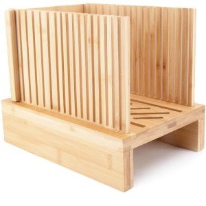 Adjustable Bamboo Bread Slicer for Homemade Loaves