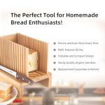 Adjustable Bamboo Bread Slicer for Homemade Loaves