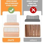 Adjustable Bread Slicer with Stainless Steel Guide