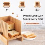 Adjustable Bamboo Bread Slicer for Homemade Loaves
