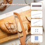 Wooden Bread Bow Knife - 15.7" Serrated Slicer