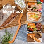 Wooden Bread Bow Knife - 15.7" Serrated Slicer