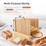 Adjustable Bamboo Bread Slicer for Homemade Loaves