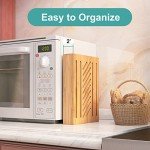Bamboo Bread Slicer with Adjustable Cutting Guides