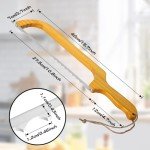 Amafox 15.7" Wooden Bread Knife for Slicing