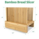 Adjustable Bamboo Bread Slicer for Homemade Loaves