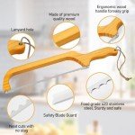 Amafox 15.7" Wooden Bread Knife for Slicing