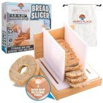 Adjustable Bread Slicer with Crumb Tray – 3 Sizes