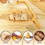 Amafox 15.7" Wooden Bread Knife for Slicing