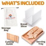 Adjustable Bread Slicer with Crumb Tray – 3 Sizes