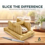 Mama Bear Bamboo Bread Slicer with Crumb Tray
