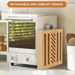 Adjustable Bamboo Bread Slicer with Wooden Cutting Board