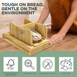 Mama Bear Bamboo Bread Slicer with Crumb Tray