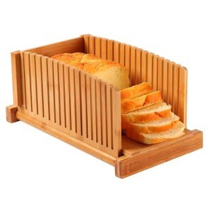 Bamboo Bread Slicer with Crumb Tray - 3 Sizes