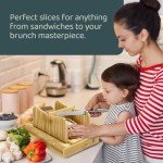 Mama Bear Bamboo Bread Slicer with Crumb Tray