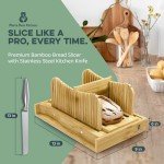 Mama Bear Bamboo Bread Slicer with Crumb Tray