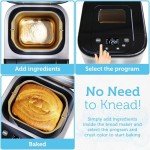 Automatic Bread Maker with 15 Programs & Yogurt Function