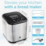 Automatic Bread Maker with 15 Programs & Yogurt Function