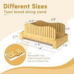 Bamboo Bread Slicer with Tray for Homemade Bread