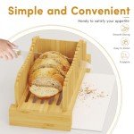Bamboo Bread Slicer with Tray for Homemade Bread