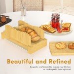 Bamboo Bread Slicer with Tray for Homemade Bread