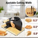 Versatile Manual Bread Slicer with Adjustable Width
