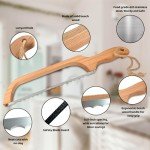 Wooden Bread Slicer with Serrated Stainless Steel Blade