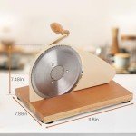 Classic Hand Crank Bread Slicer in White