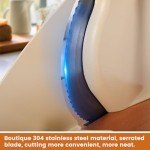 Classic Hand Crank Bread Slicer in White
