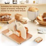 Classic Hand Crank Bread Slicer in White
