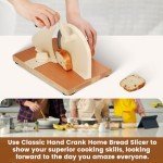 Classic Hand Crank Bread Slicer in White