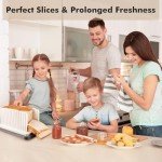Airtight Bread Box with Slicer for Homemade Bread