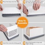 Airtight Bread Box with Slicer for Homemade Bread