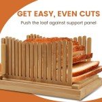 Adjustable Bread Slicer with Cutting Board and Bagel Cutter