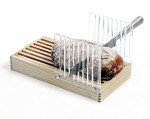 Norpro Bread Slicer with Crumb Catcher, Brown