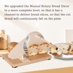 Classic Manual Crank Bread Slicer for Home Baking