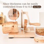 Classic Manual Crank Bread Slicer for Home Baking