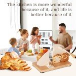 Classic Manual Crank Bread Slicer for Home Baking