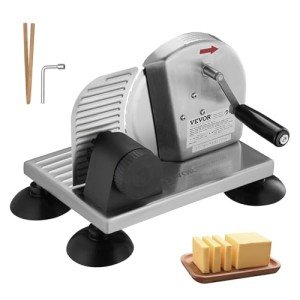 VEVOR Adjustable Manual Bread Slicer with Stainless Blade