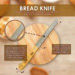 Foldable Bamboo Bread Slicer with Adjustable Guide