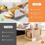 Adjustable Bread Slicer with Crumb Tray - Gray