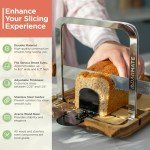 Darmate Adjustable Bread Slicer with Knife