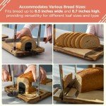 Darmate Adjustable Bread Slicer with Knife