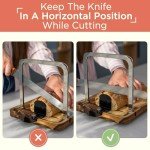 Darmate Adjustable Bread Slicer with Knife