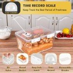 Extra Large Airtight Bread Box with Slicer Set