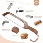 HOTTOR Premium Serrated Bread Knife with Wooden Handle