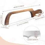HOTTOR Premium Serrated Bread Knife with Wooden Handle