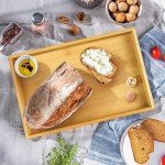 Detachable Bamboo Bread Slicer with Knife and Tray